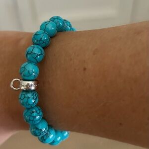 Thomas Sabo Turquoise Coloured Bead Charm Bracelet